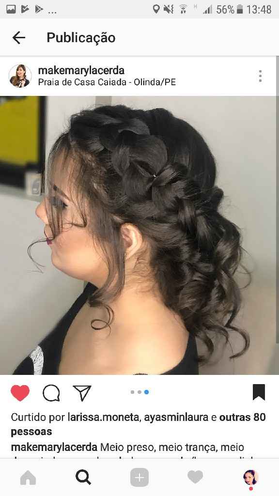 Qual será o tipo do penteado? - 1