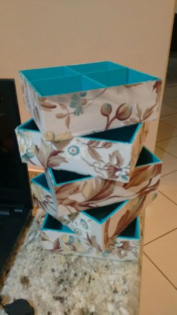 Minhas caixinhas convite madrinhas diy - 2