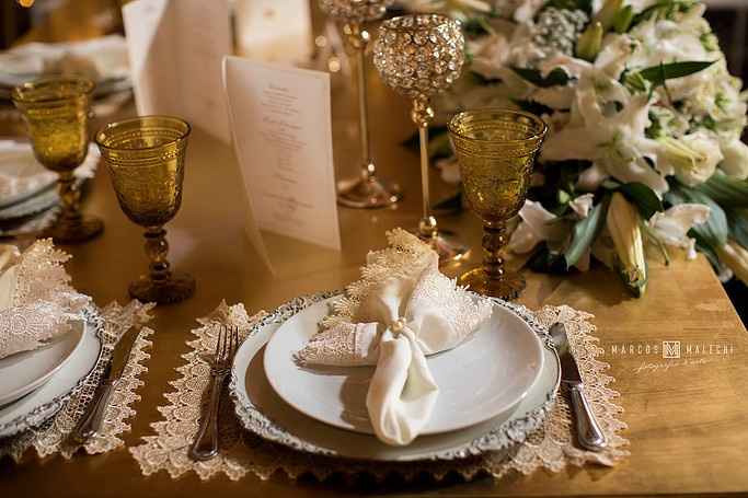Detalhe da mesa