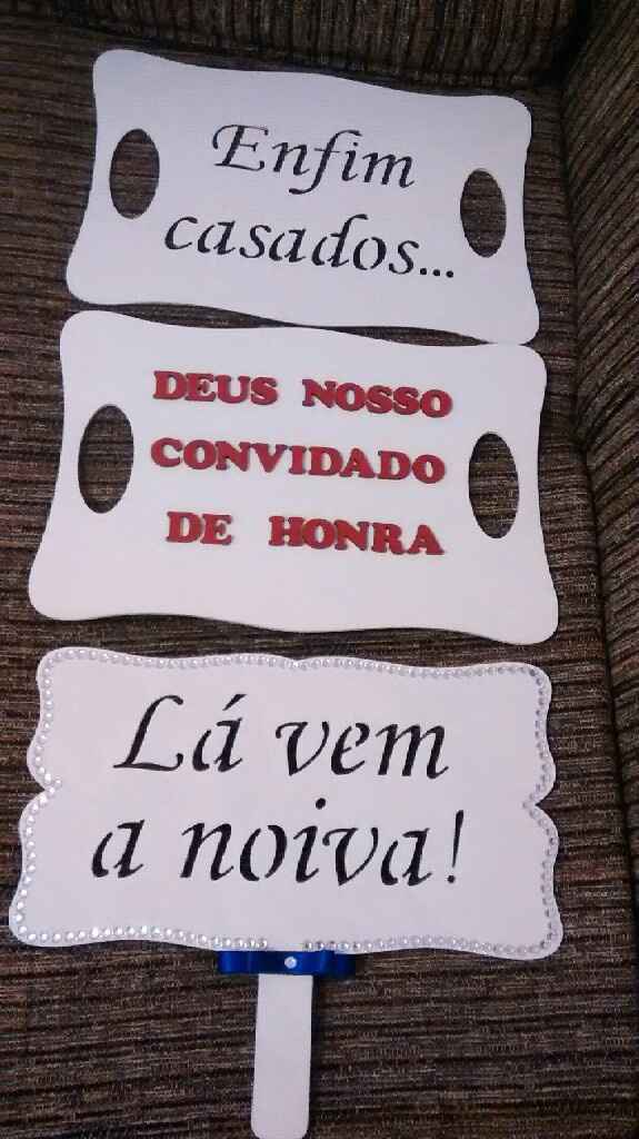 Convites, maleta pajem, lembrancinhas convidados, plaquinhas p igreja. - 5