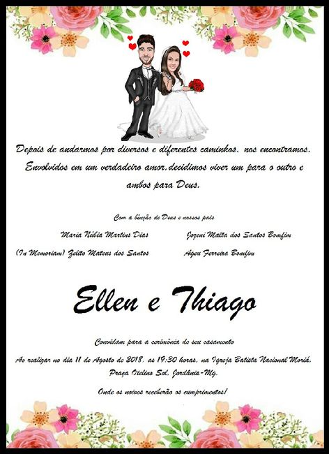 Convite de casamento - 2
