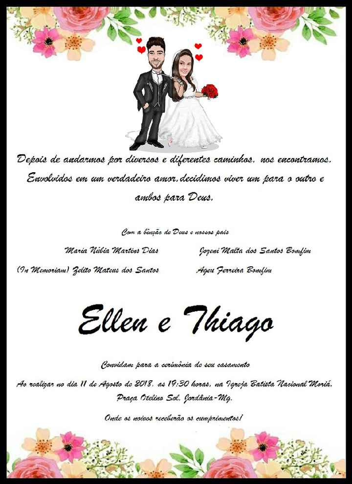 Convite de casamento - 2