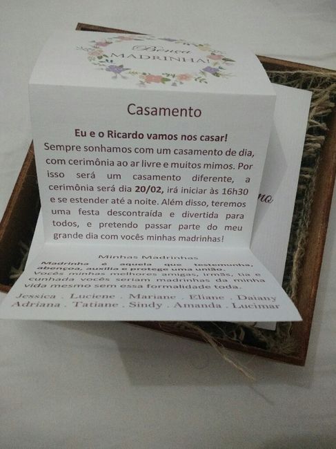 Convite padrinhos  diy - 5