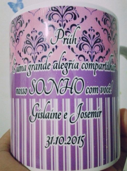 lembrança padrinhos