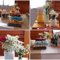 noivado amarelo e azul e rosa