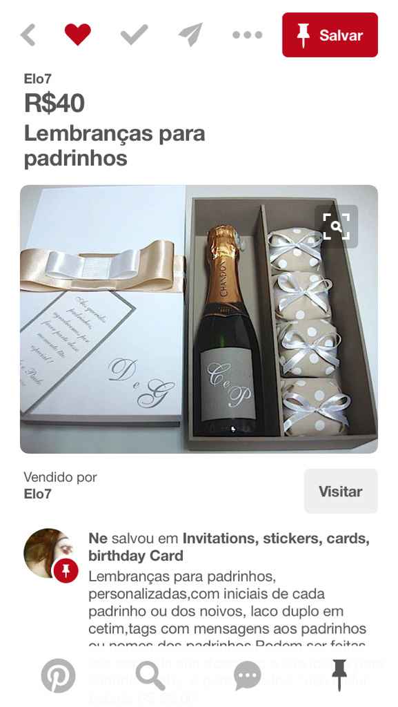Convite de padrinhos - 1