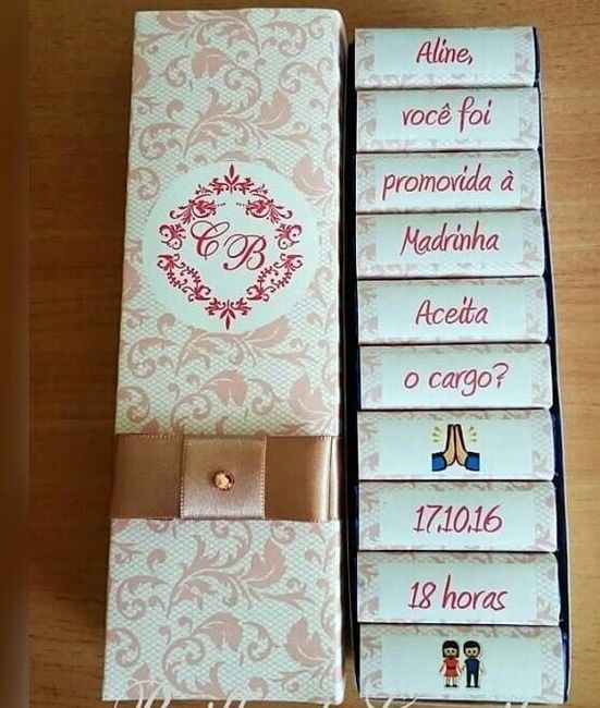 Convite para padrinhos. 1