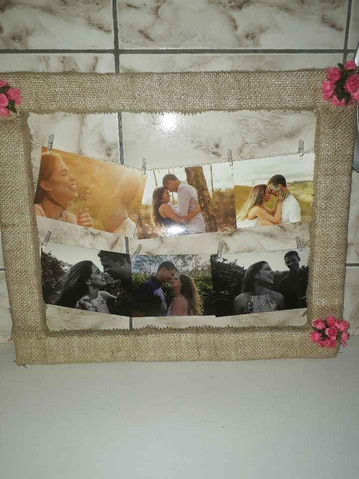  Quadro/varal de fotos para o Noivado😍 - 1