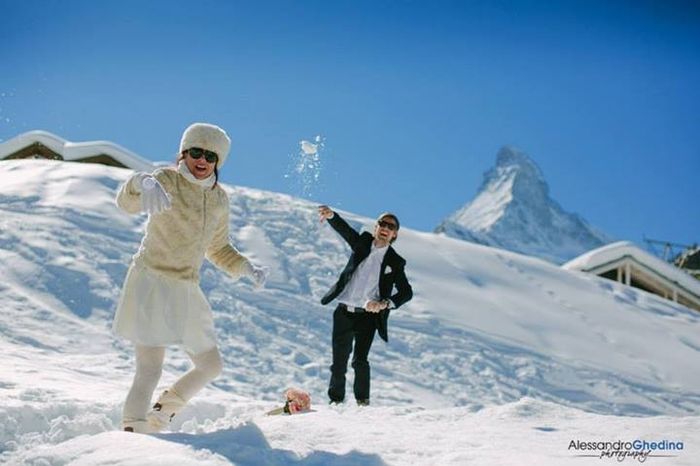 Casar na neve