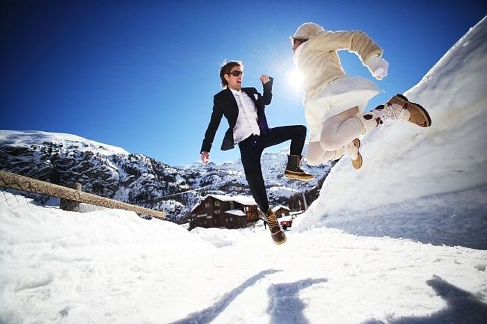 Casar na neve