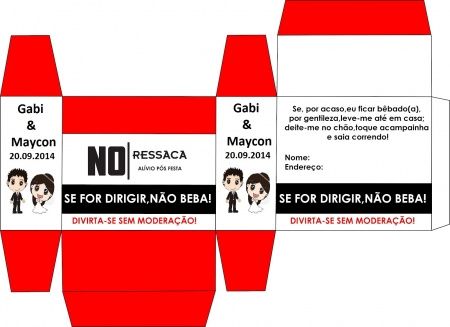 Kit ressaca casamento