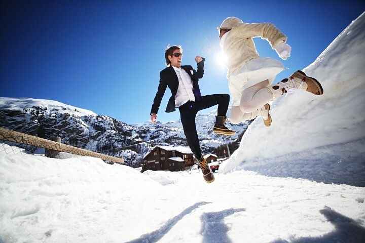 Casar na neve