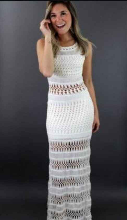 Oque acham vestido curto com babado ou longo  na praia? - 3