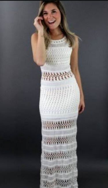 Oque acham vestido curto com babado ou longo  na praia? - 3