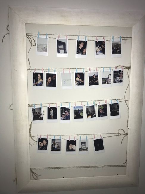  Quadro/varal de fotos para o Noivado😍 - 1