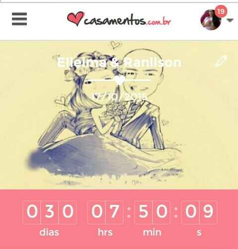 30 dias, para o meu Casamento.