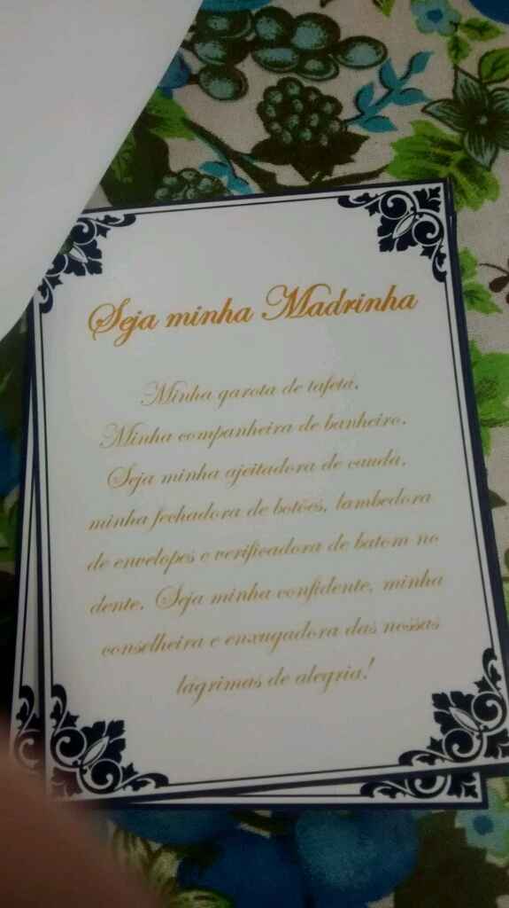 Convite dos padrinhos pronto, finalmente! - 11