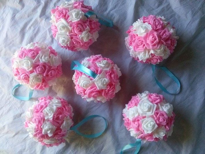 bolas de flores