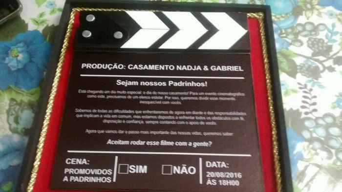 Convite dos padrinhos pronto, finalmente! - 3
