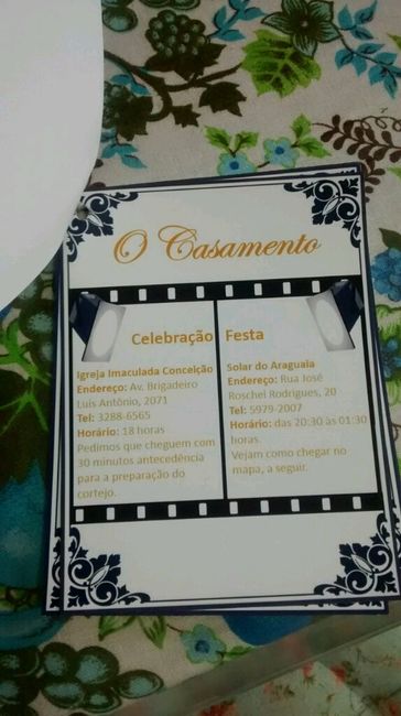 Convite dos padrinhos pronto, finalmente! - 7