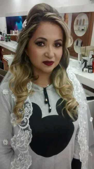 Meu teste de maquiagem e penteado! amei! - 5