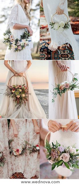 Inspiração hoop bouquet!