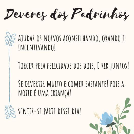 convite padrinhos