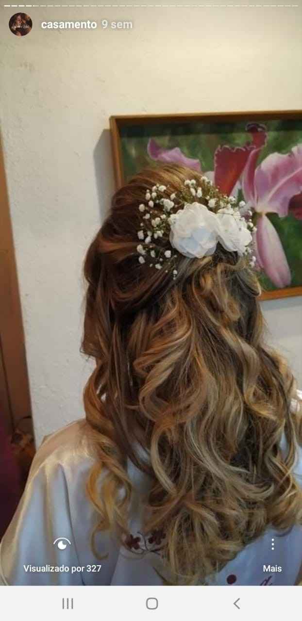 primeiro penteado para cerimonia