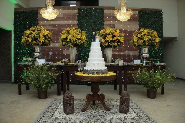  Decoração da mesa do bolo - 3
