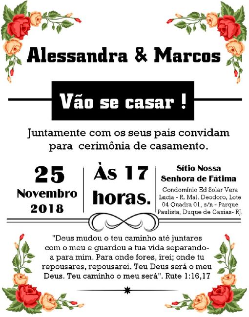  Convite de casamento - 2