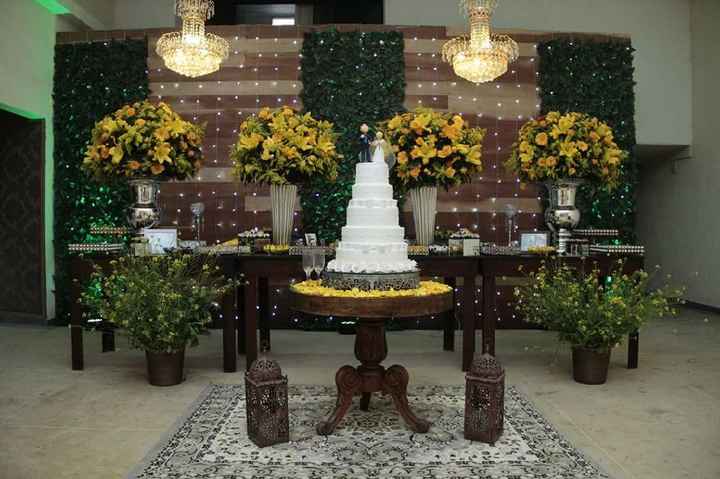  Decoração da mesa do bolo - 3