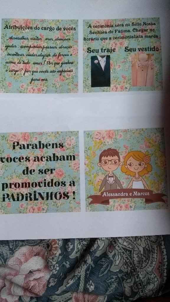  Meu convites dos padrinhos feito por mim - 6