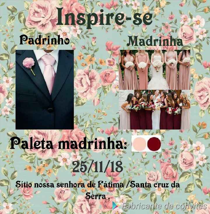  Escolher ou não paleta de cores para os padrinhos: eis a questão! - 1