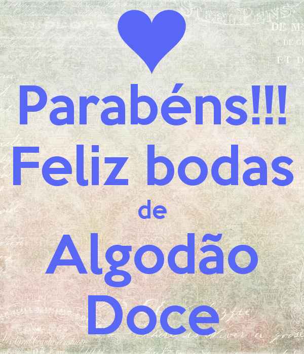 bodas de algodao doce 