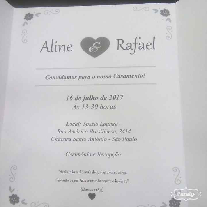 Nosso convite impresso (teste)