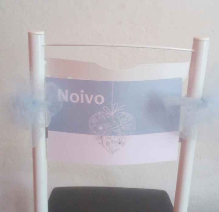 placas cadeira noivos
