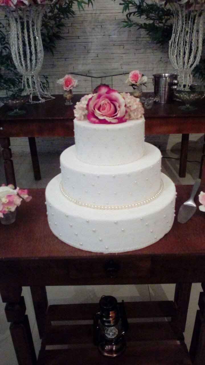 bolo fake casamento