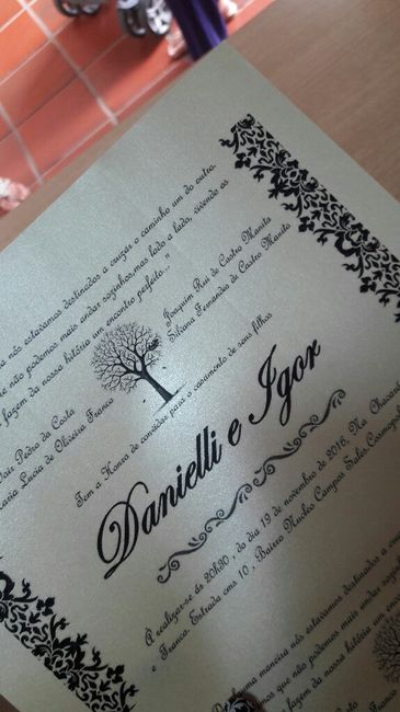 Convite de casamento - 1