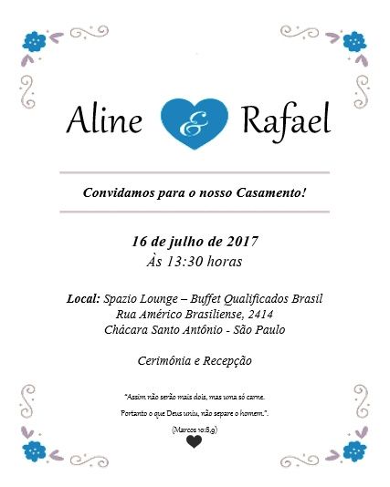 Nosso convite 