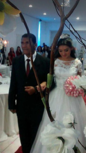 entrando com o pai
