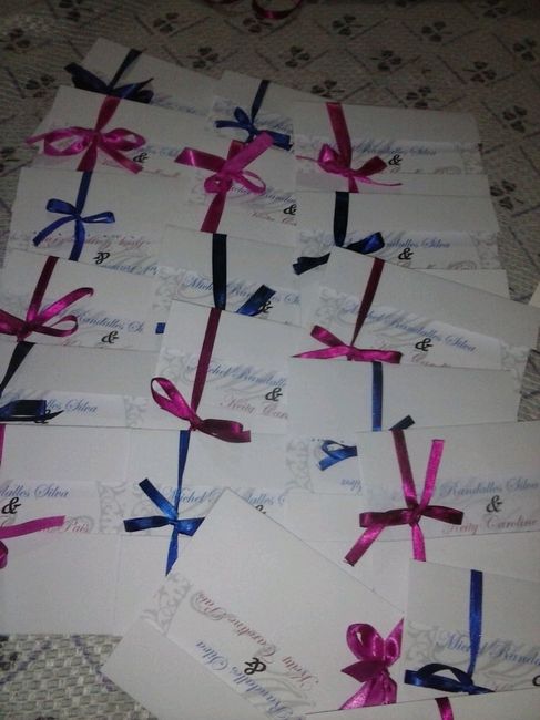 Meus convites prontos.. vem ver - 2