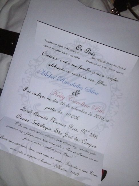 Meus convites prontos.. vem ver - 4