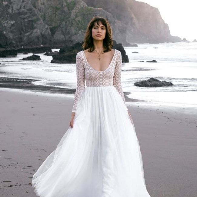 Vestido de noiva moda praia 14