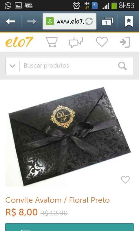 Qual convite mais bonito? - 1