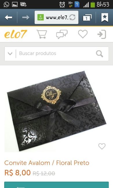 Qual convite mais bonito? - 1