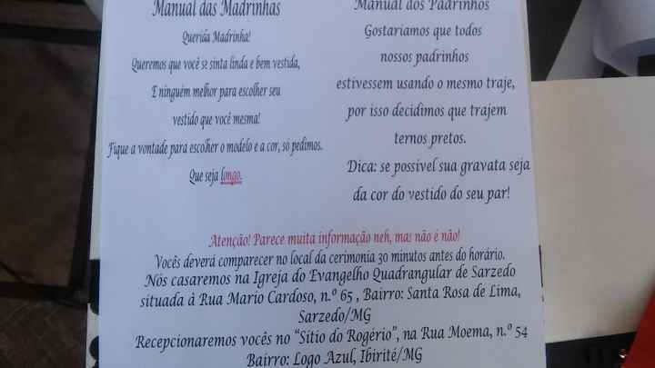 Manual de padrinhos e madrinhas para casal
