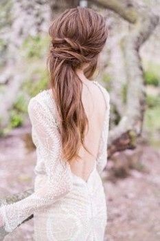 penteado semi preso