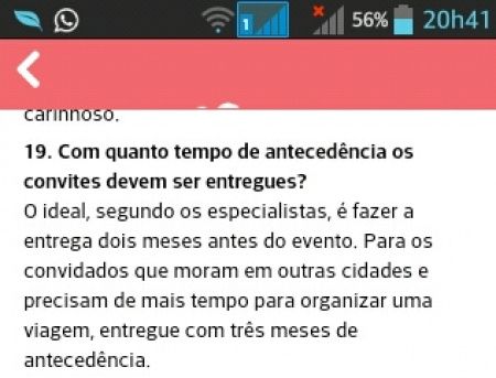 Quando começo entregar os convites ? - 1