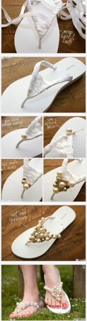 Chinelo personalizado para a noiva