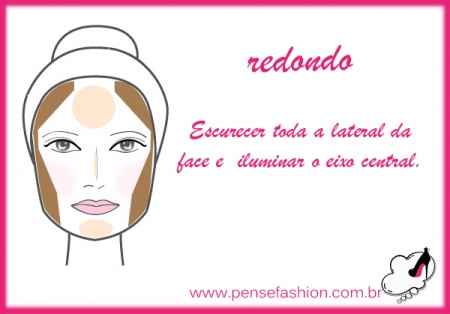 Make para rosto redondo